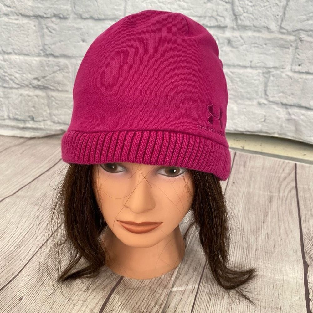 Under armour Storm women OS cotton blend winter beanie w/soft lining pink